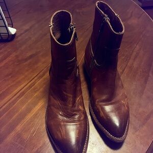 Frye Women's Brown Leather Ankle Boots